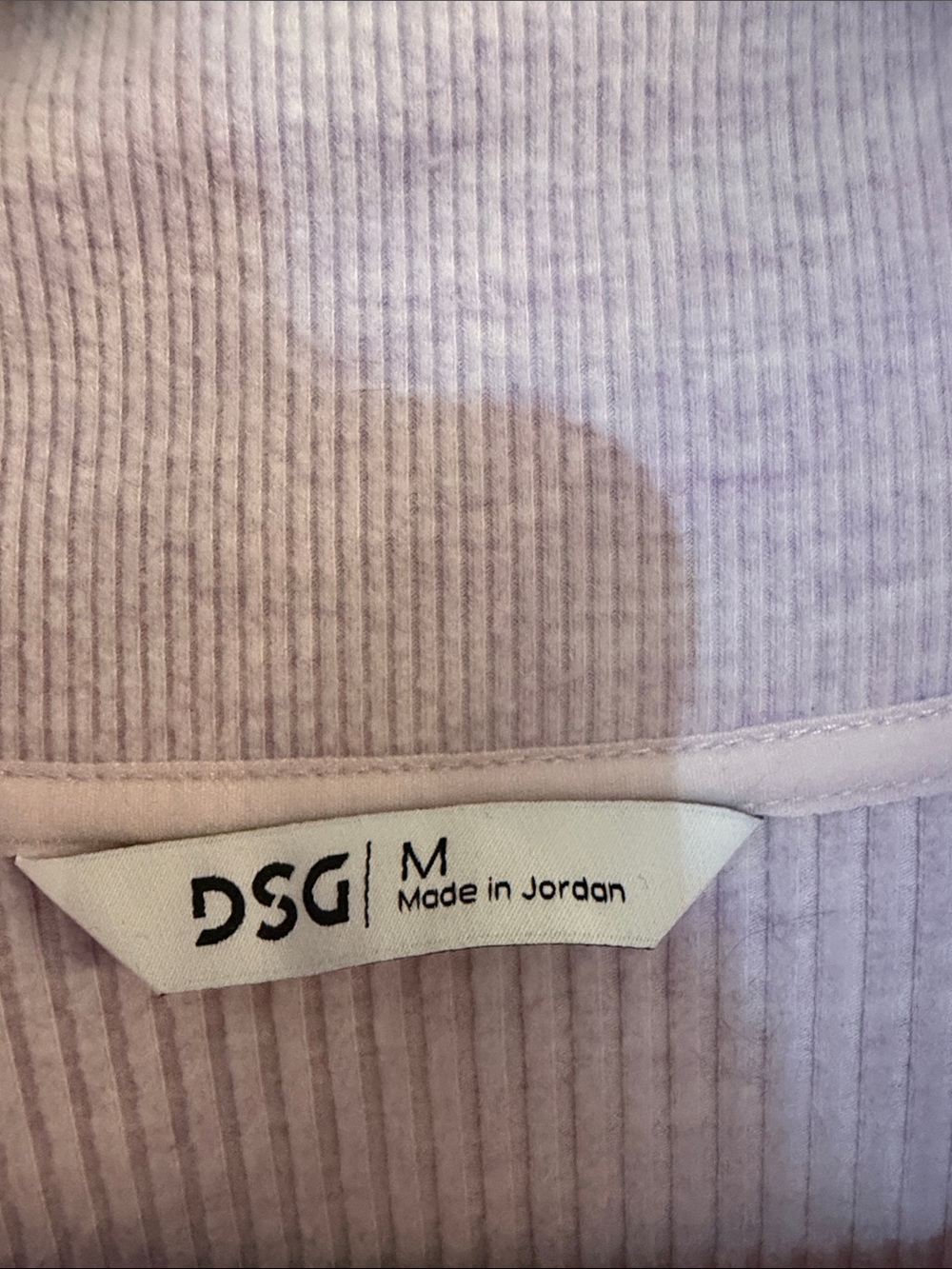 DSG Lavender Ribbed Quarter-Zip Pullover - Picture 3 of 5